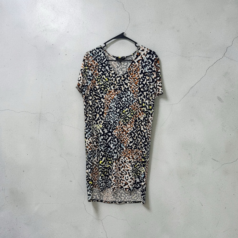 Christian Siriano animal print shift dress